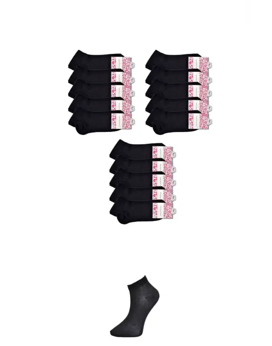 Omarı Siyah Bilek Çorap Seti 15 Adet