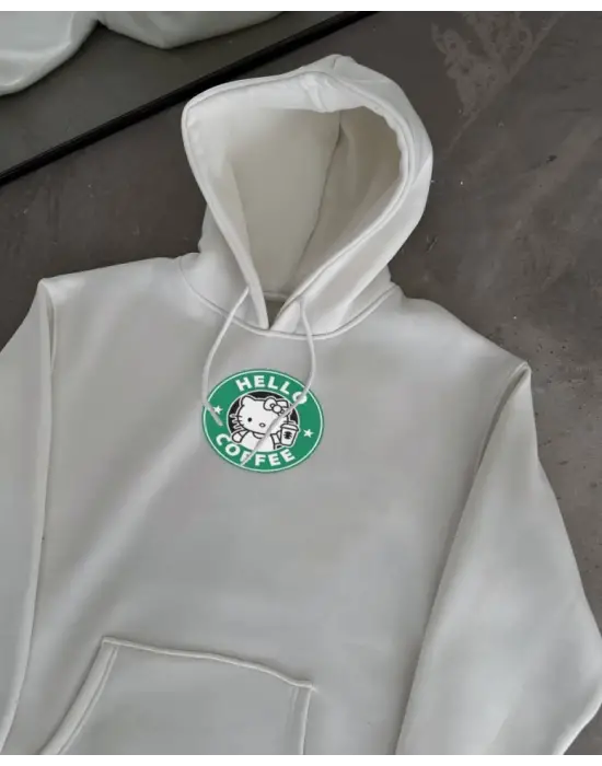 Omarı Hafif ve Şık Penye Kapşonlu Sweatshirt