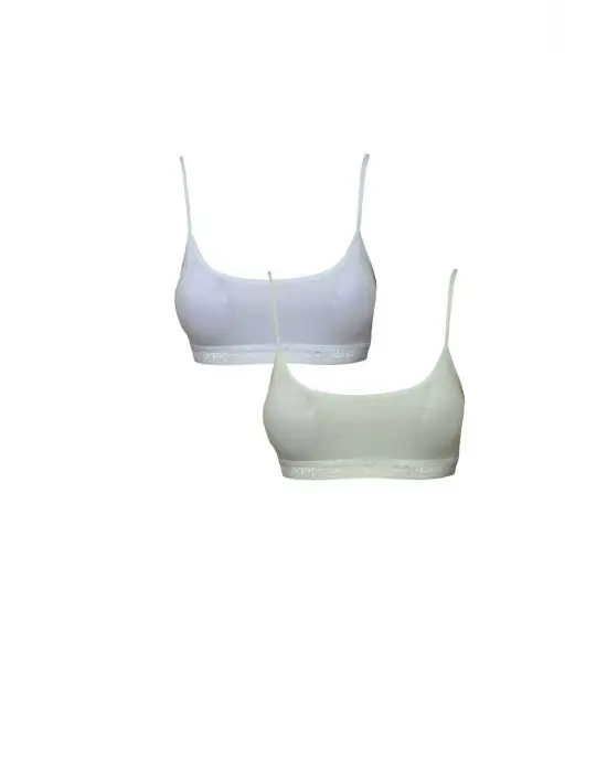 Omarı İnce Dokulu Pedli İp Askılı Büstiyer Seti