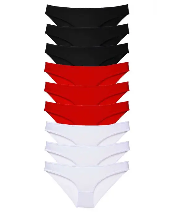 Omarı Süper Eko Set Likralı Kadın Slip Külot