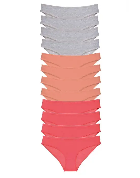 Omarı Süper Eko Set Likralı Kadın Slip Külot Renkli Seçenekler