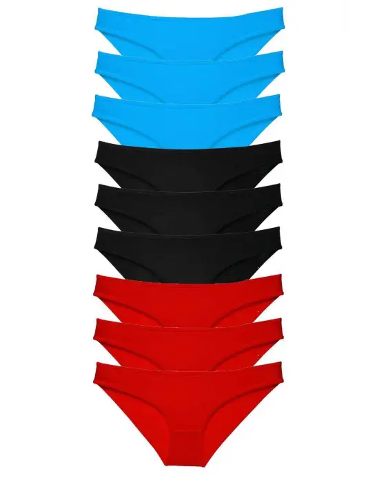 Omarı Yumuşak Dokunuşlu Likralı Kadın Slip Külot Seti