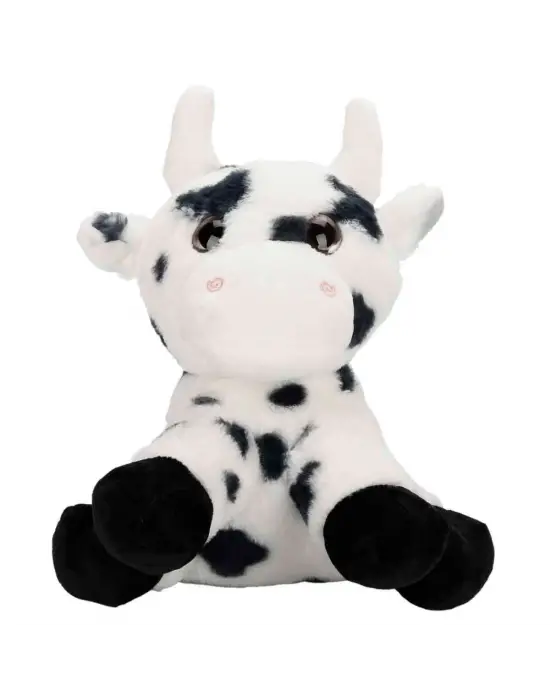 Omarı Yumuşak Peluş İnek Oyuncak - 30 cm Boyunda