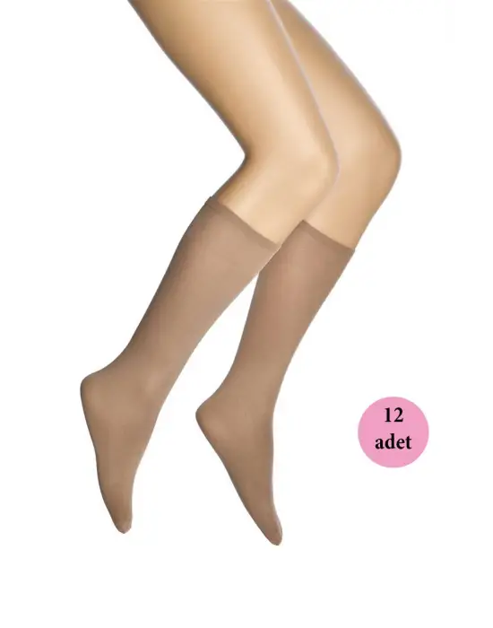 Omarı Yumuşak ve Şık 70 Den Diz Altı Kadın Çorap