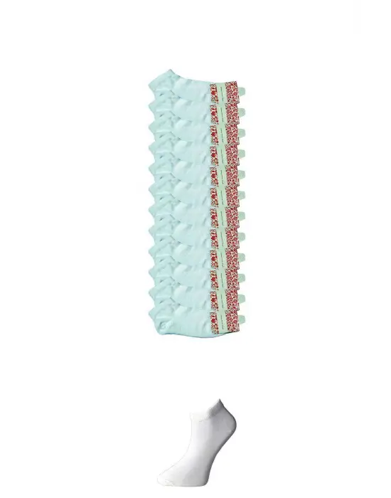 Omarı Yumuşak ve Dayanıklı Beyaz Kadın Çorap Seti