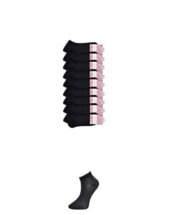 Omarı Trendy ve Şık Siyah Kadın Bilek Çorap Seti