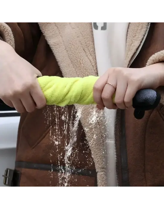 Yünlü Mikrofiber Araba Temizlik Bezi 50x70 Cm