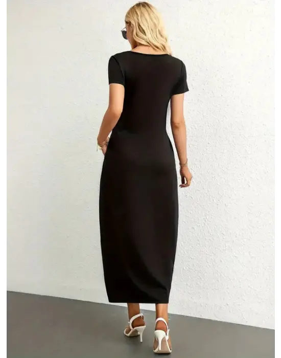 Omarı Viskon Elbise Modelleri & Hafif ve Şık Kadın Elbiseleri