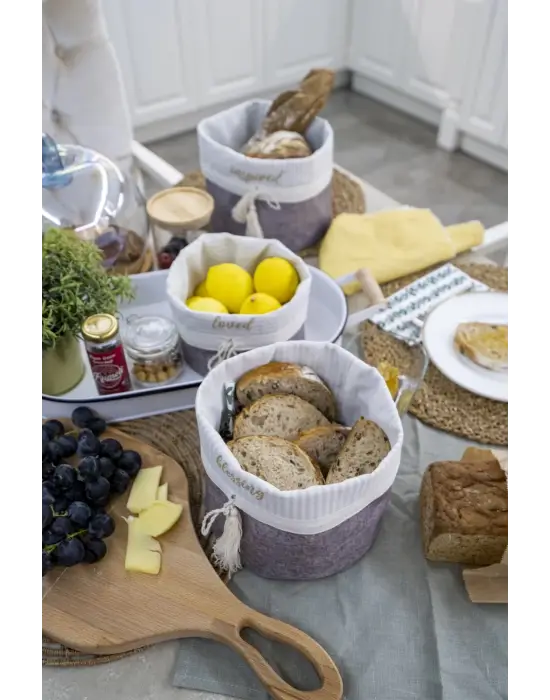 Omarı Yuvarlak Katlanabilir Organizer Kutu Keçe Sepet - Çok Amaçlı ve Mega Boyutlu