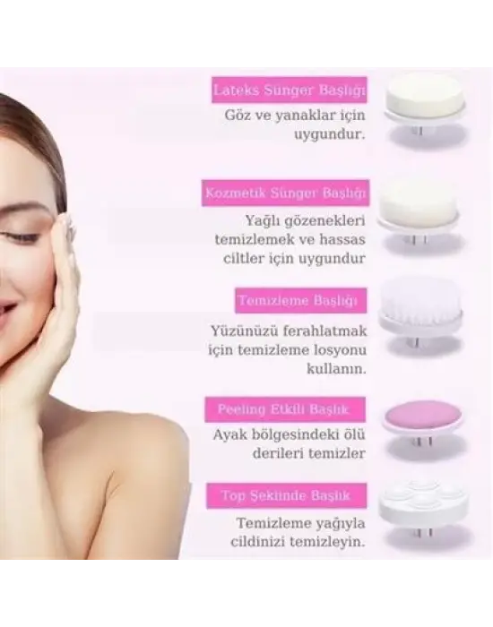 Omarı Siyah Nokta Temizleyici ve Masaj Fırçası Seti