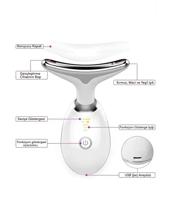 Yüz Ve Boyun Kırşıklık Giderici Ems Güzellik Cihazı ( Gıdık,sarkma,kırışıklık)