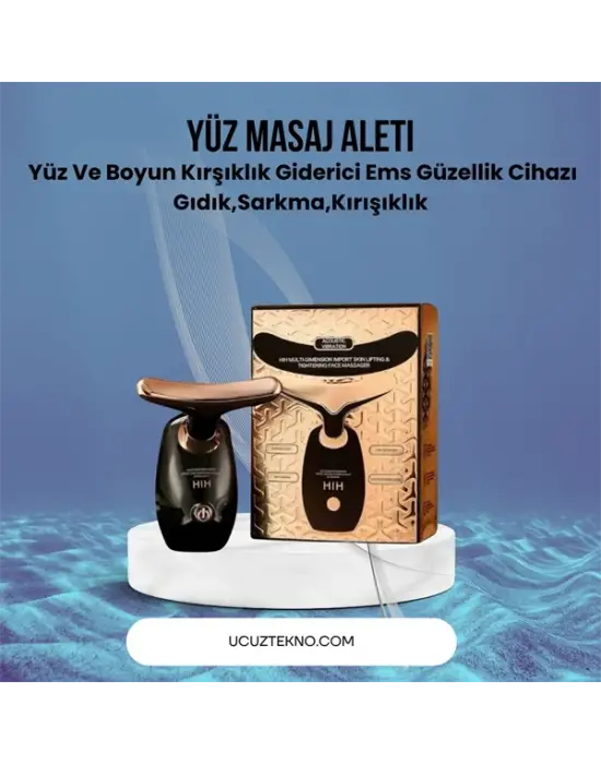 Yüz Ve Boyun Masaj Aleti – Yunus Tasarım, Kırışık Görünümü Giderici