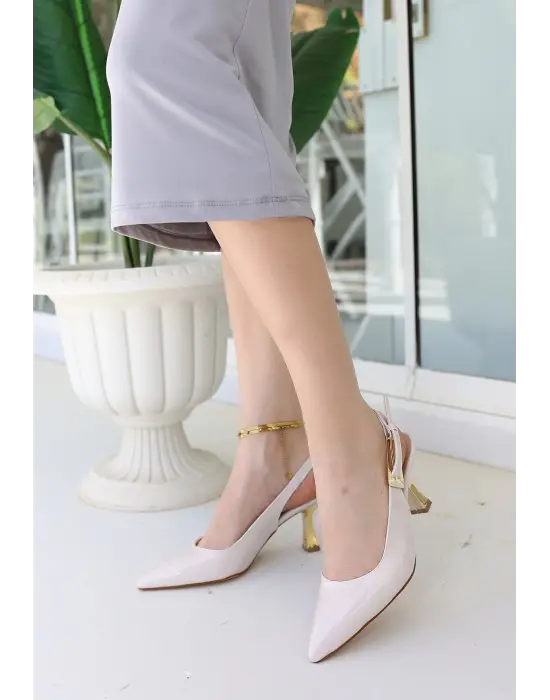 Trend Rugan Topuklu Ayakkabı