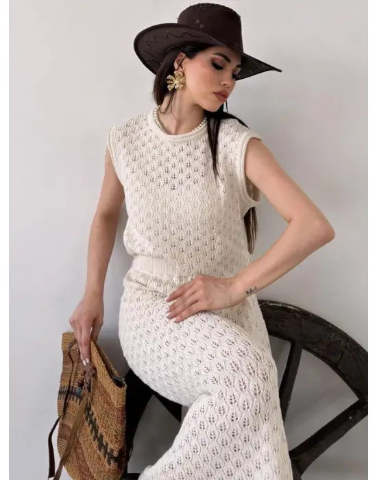 Zarif Bluz & Etek Triko