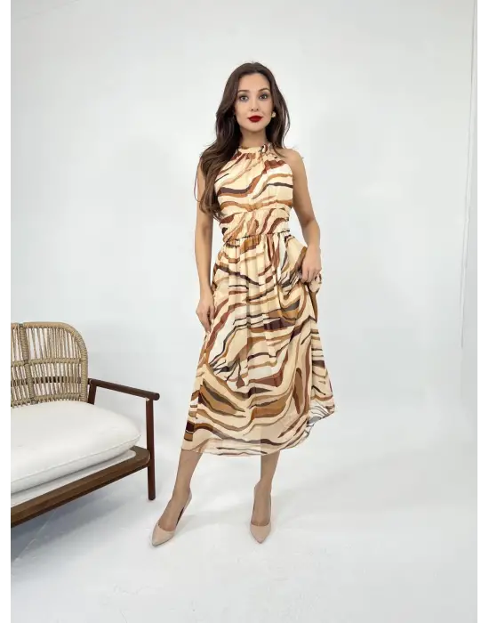 Omarı Sade Şıklık: Venedik Desenli Elbise