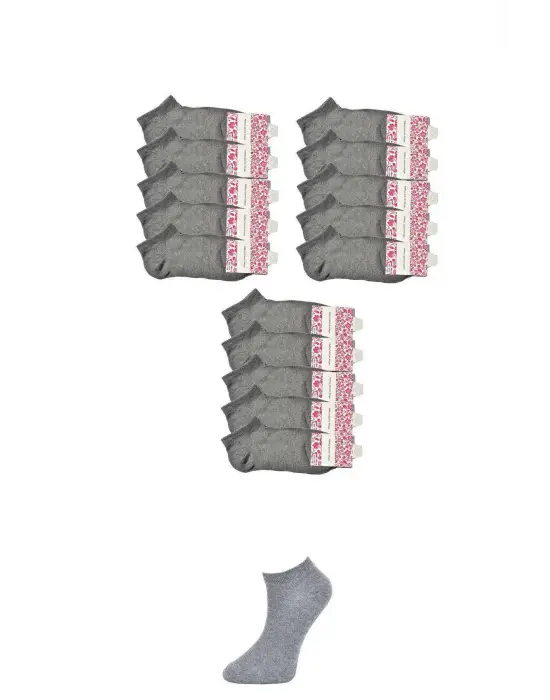 Omarı Rahat ve Şık Gri Kadın Bilek Çorap Seti