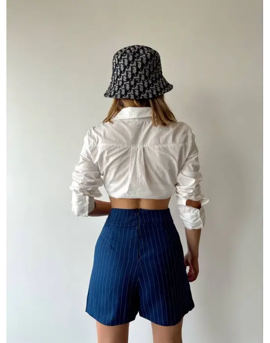 Omarı Zincir Desenli Şort Etek - Moda Dolabının Favorisi