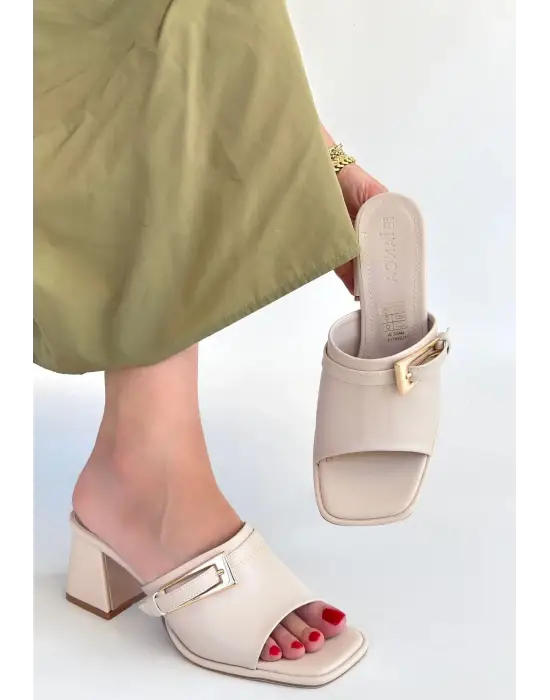 Ziva Bej Cilt Topuklu Terlik