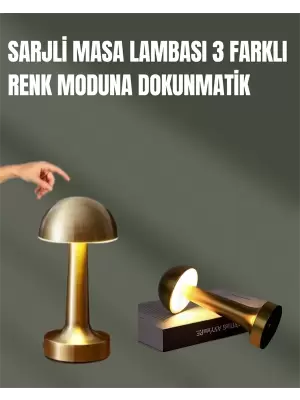 %100 Kademeli Ayarlanabilir Işık – Usb Şarjlı Masa Lambası