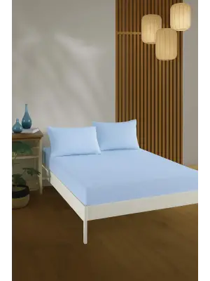 %100 PAMUKLU ÇİFT KİŞİLİK ÇARŞAF TAKIMI-LASTİKLİ