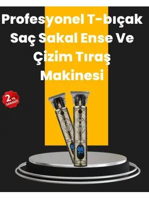 0.1 Mm Hassas Kesim Tıraş Makinesi Şarjlı Metal Gövde