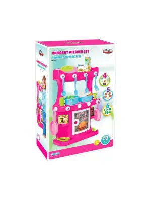 03 335 Hamarat Ayaklı Mutfak Seti Pembe -Pilsan Oyuncak