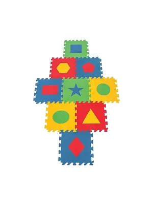 03 472 POLY EĞİTİCİ YER KAROSU GEOMETRİK ŞEKİLLER 7MM