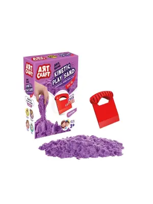 03689 Aksesuarlı Mor Kinetik Oyun Kumu 500 gr -Dede