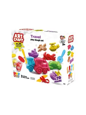 03998 Art Craft Seyahat Araçları Hamur Set 168 Gr -Fentoys