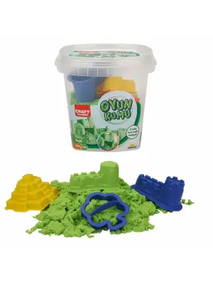 0454 Crafy Oyun Kumu Seti Yeşil 350 g