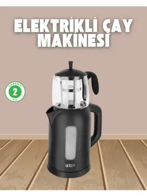 0,9 L Cam Demlik Ve 1,7 L Su Haznesi İle Çay Keyfi