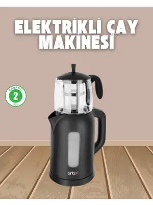 0,9 L Cam Demlik Ve 1,7 L Su Haznesi İle Çay Keyfi