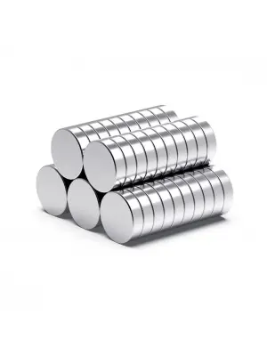 10 Adet 10x1mm Yuvarlak Neodyum Mıknatıs Güçlü Dayanıklı Magnet Nikel Kaplama