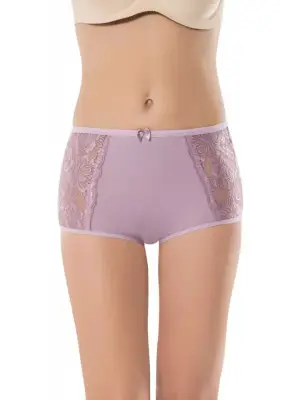 10 Adet Kenar Dantelli Toparlayıcı Yüksek Bel   Külot