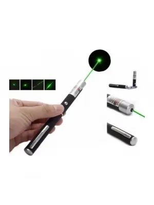 10 Km Menzilli Tek Başlıklı Pilli Yeşil Lazer Uzun Menzil Kutulu Siyah
