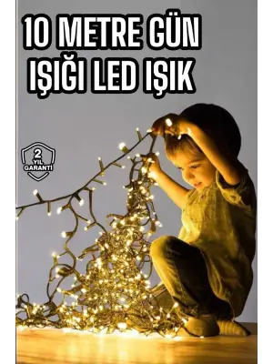 10 Metre Şerit Led Gün Işığı Led Işık Süsleme Parti Malzemesi Konsept