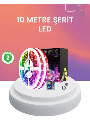 10 Metre Telefon Kontrollü Smart Şerit Led Usb Rgb Kumandalı