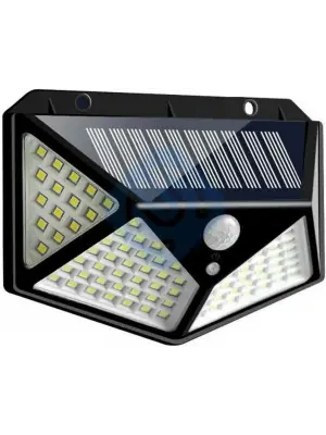 100 Led Dış Mekan Solar Aydınlatma Fotoselli Solar Lamba Hareket Sensörlü