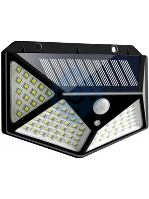 100 Led Dış Mekan Solar Aydınlatma Fotoselli Solar Lamba Hareket Sensörlü