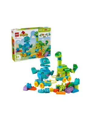 10451 Lego Duplo 3ü1 Arada Tekerlekli Dinozorlar 103 parça +3 yaş