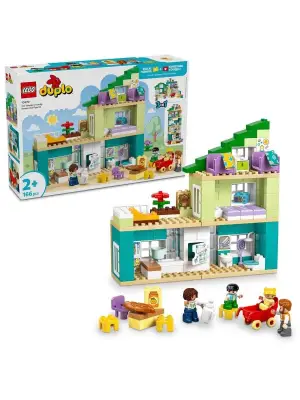 10470 Lego Duplo 3ü1 arada Figürlü Modern Aile Evi 166 parça +2 yaş
