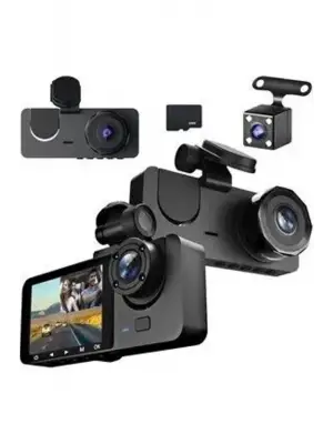 1080p Full Hd Çözünürlüklü Üç Kameralı Araç İçi Kamera - Park Ve Sürüş Güvenliği