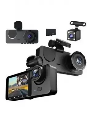 1080p Full Hd Çözünürlüklü Üç Kameralı Araç İçi Kamera - Park Ve Sürüş Güvenliği