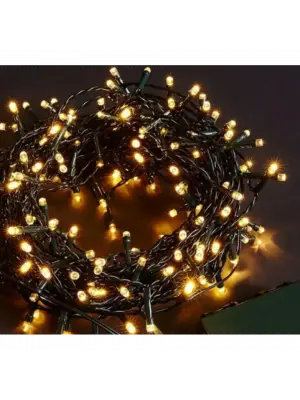 10m 100 Led Boncuk Lamba Gün Işığı Siyah Kablo