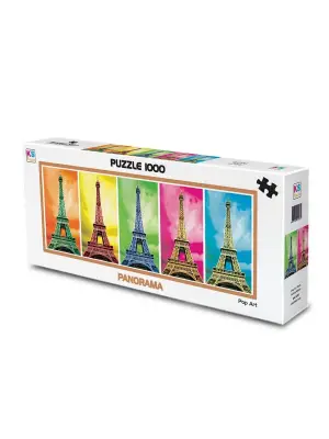 11223 Pop Art Paris 1000 Parça Panorama Puzzle -KS Puzzle