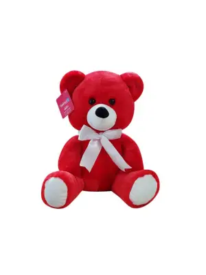 1178KR Selay, Oturan Ayı 37 cm Kırmızı