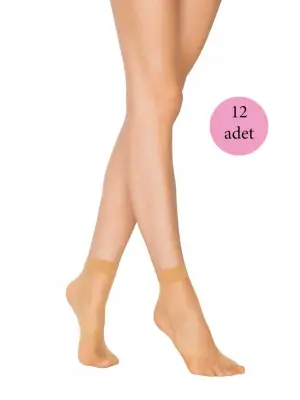Omarı Yumuşak ve Kaliteli 12 Adet Mat Soket Çorap