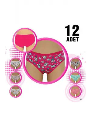 Göz Alıcı Desenli Kız Çocuk Slip Külot