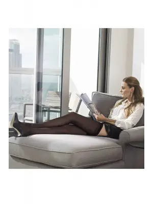 12 Adet Lastikli Çorap 70 Denye Bronz