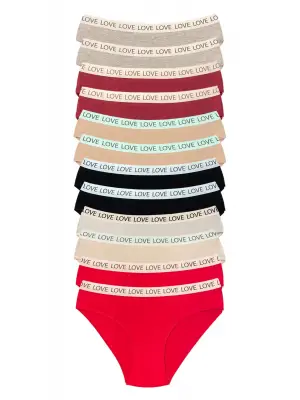 Omarı Esnek Pamuklu Geniş Lastikli Kadın Slip Bikini Külot